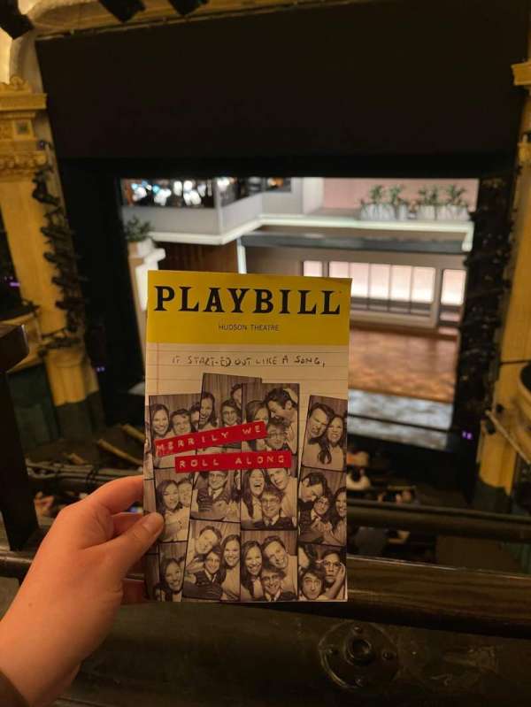 Hudson Theatre, section: Balcony R, row: A, seat: 2