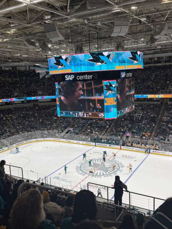 SAP Center, section: 213, row: 12, seat: 21