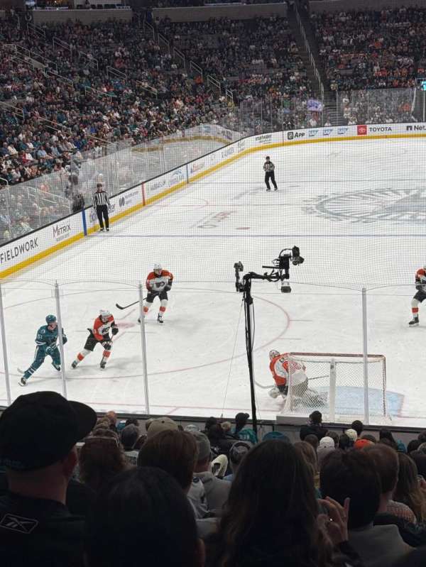 SAP Center, section: 107, row: 19, seat: 17