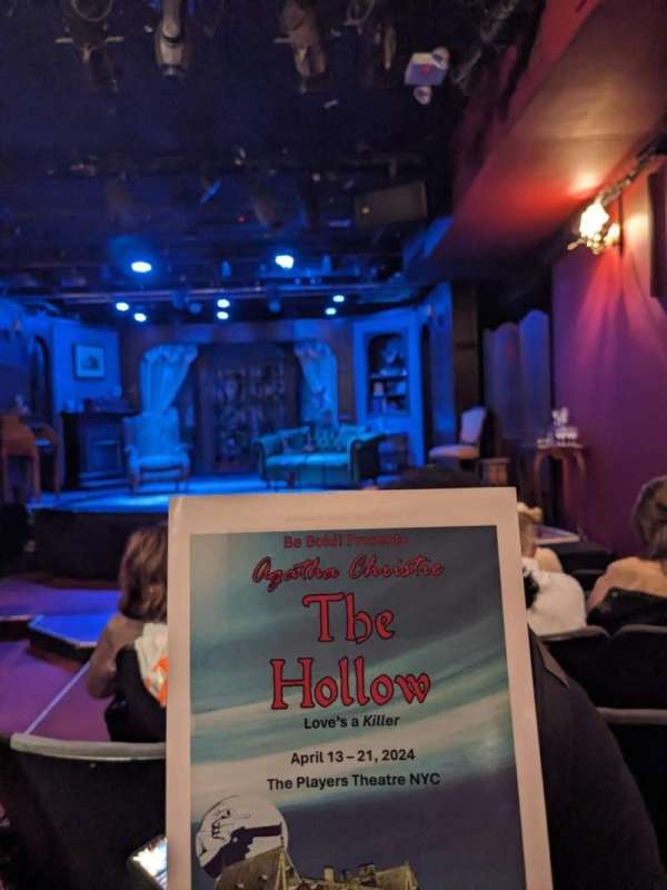 The Players Theatre, section: Orch, row: J, seat: 1