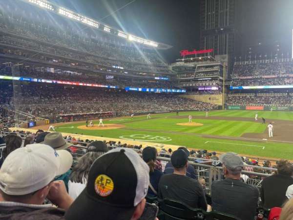 Target Field, section: 108, row: 5, seat: 7
