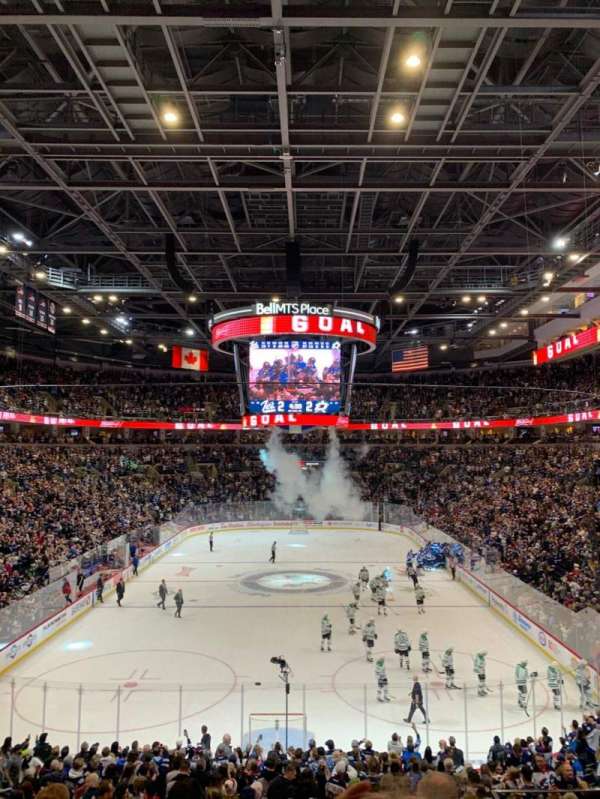 Canada Life Centre, section: 212, row: 6, seat: 12