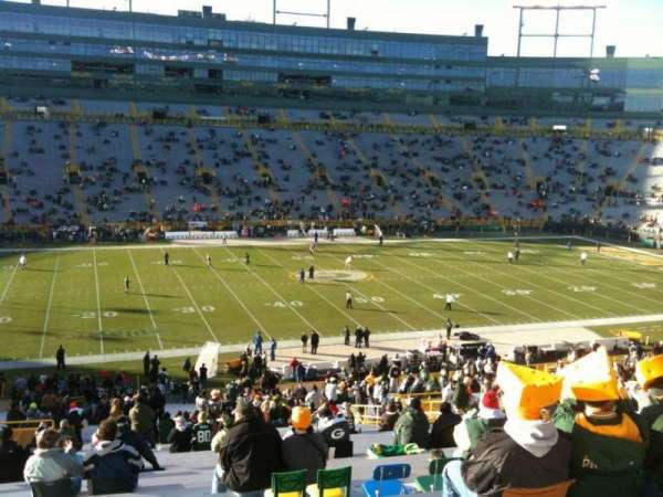 Lambeau Field, section: 123, row: 60, seat: 22