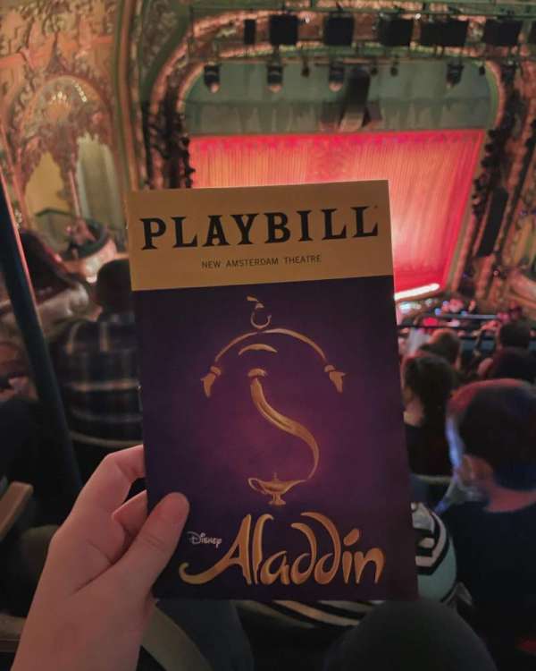 New Amsterdam Theatre, section: Balcony L, row: G, seat: 6