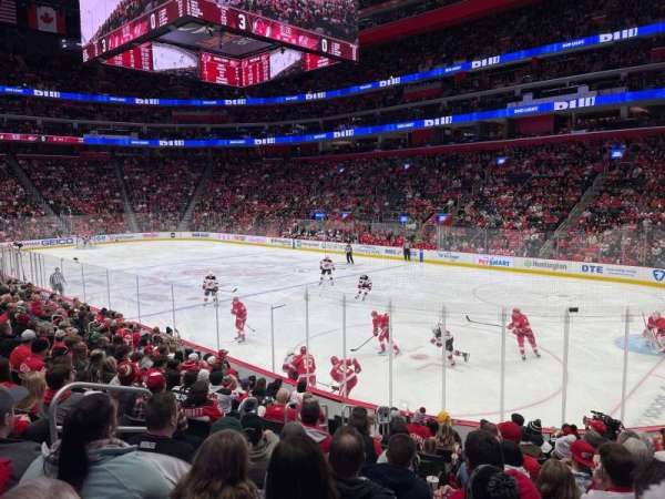 Little Caesars Arena, section: 105, row: 12, seat: 3