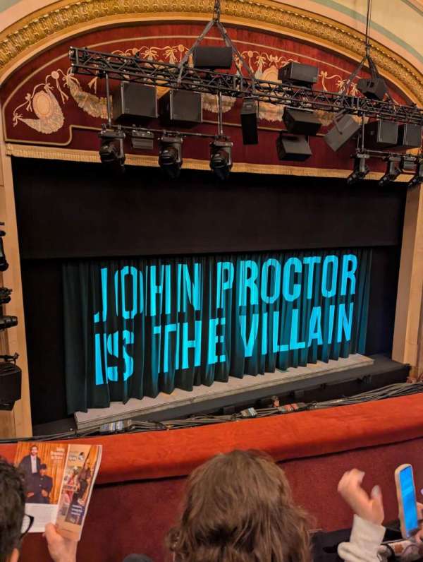 Booth Theatre, section: Mezzanine L, row: B, seat: 5