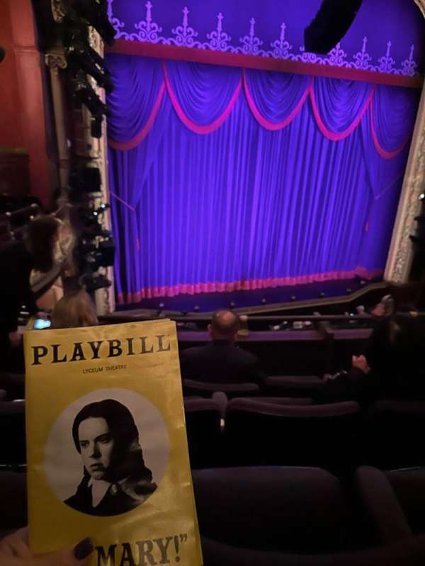 Lyceum Theatre, Broadway, section: Mezzanine L, row: D, seat: 9