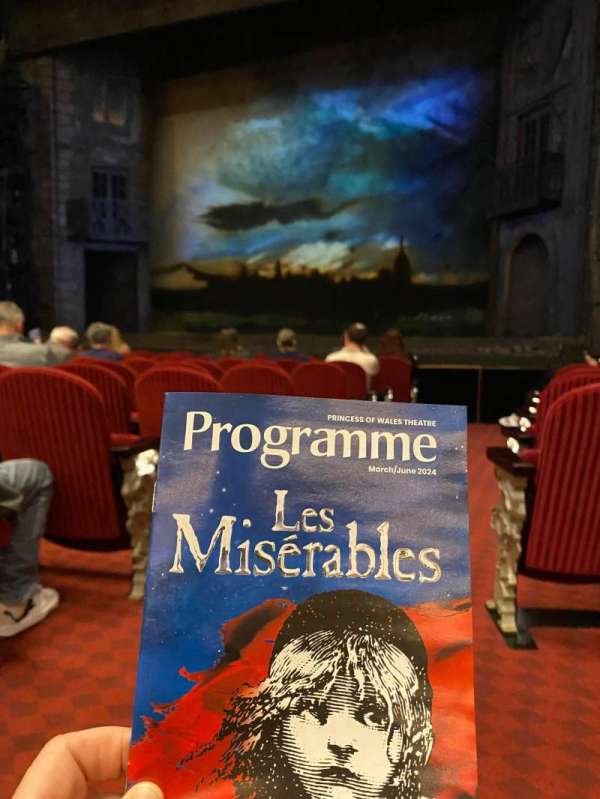 Princess of Wales Theatre, section: Orchestra R, row: B, seat: 16