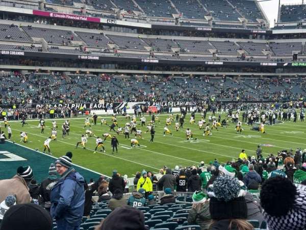 Lincoln Financial Field, section: 134, row: 20, seat: 10