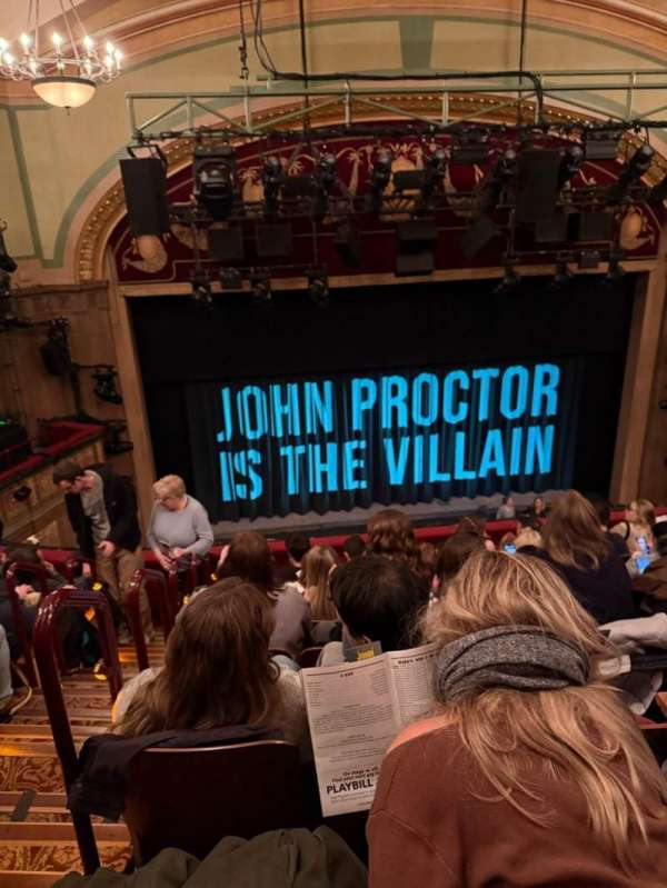 Booth Theatre, section: Mezzanine C, row: G, seat: 101