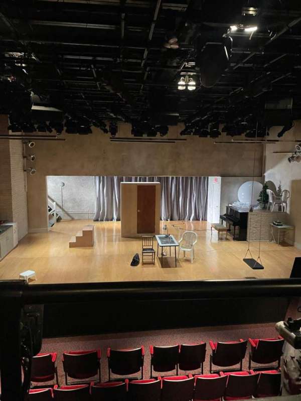 Lucille Lortel Theatre, section: Mezzanine, row: A, seat: 107