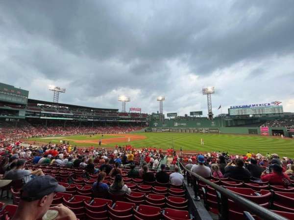 Fenway Park, section: Loge Box 98, row: NN, seat: 2