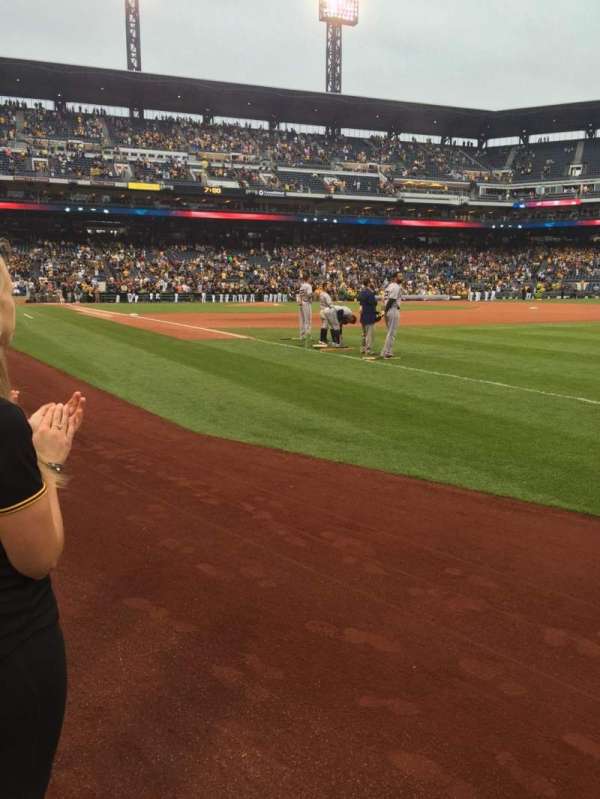 PNC Park, section: 1B, row: A, seat: 22