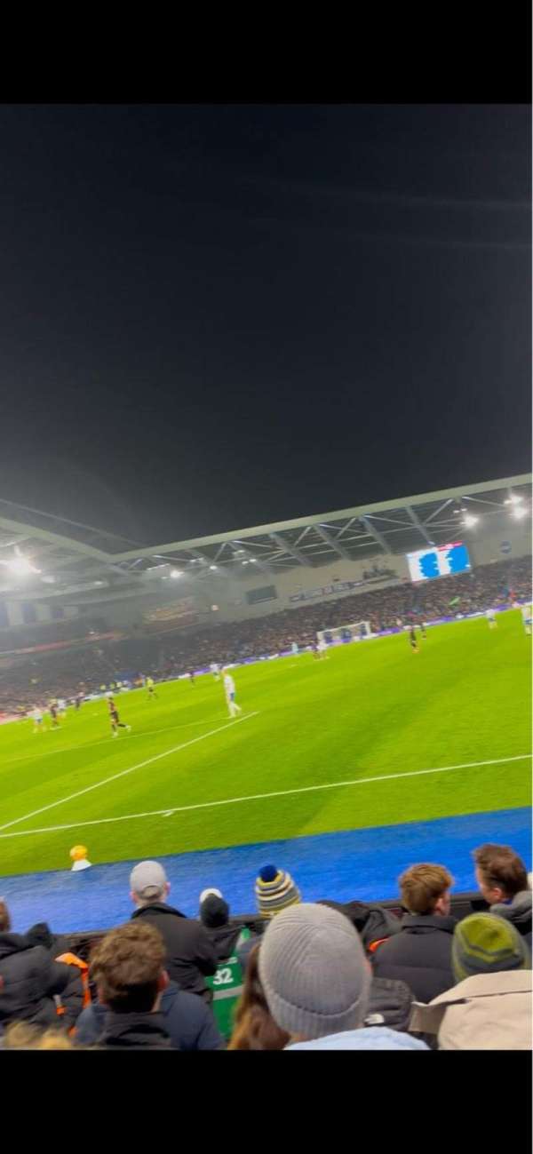 American Express Stadium, section: S1B, row: F, seat: 35