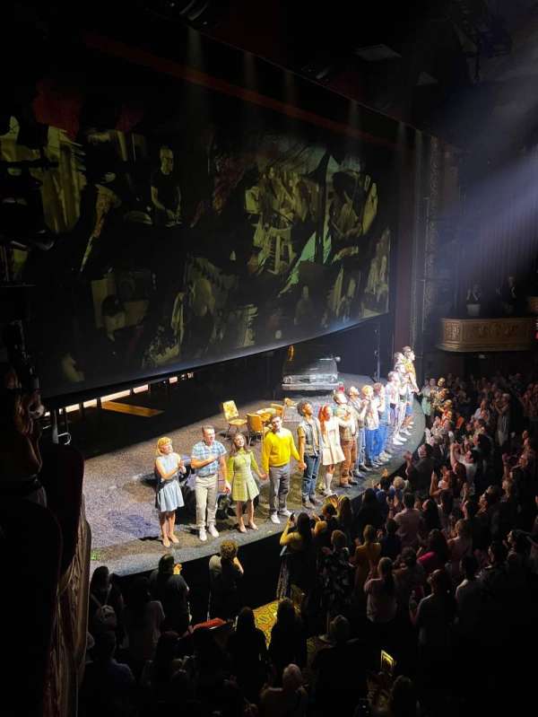 Bernard B. Jacobs Theatre, section: Mezzanine L, row: A, seat: 27