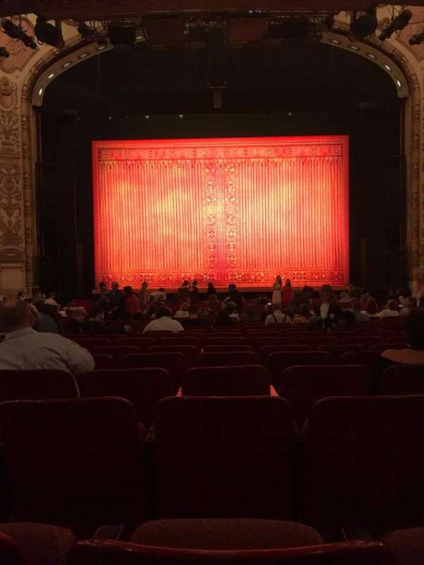 Cadillac Palace Theater, section: Orchestra C, row: T, seat: 110