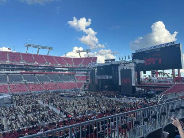 Raymond James Stadium, section: 210, row: C, seat: 10