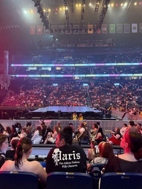 Bridgestone Arena, section: 115, row: FF, seat: 5