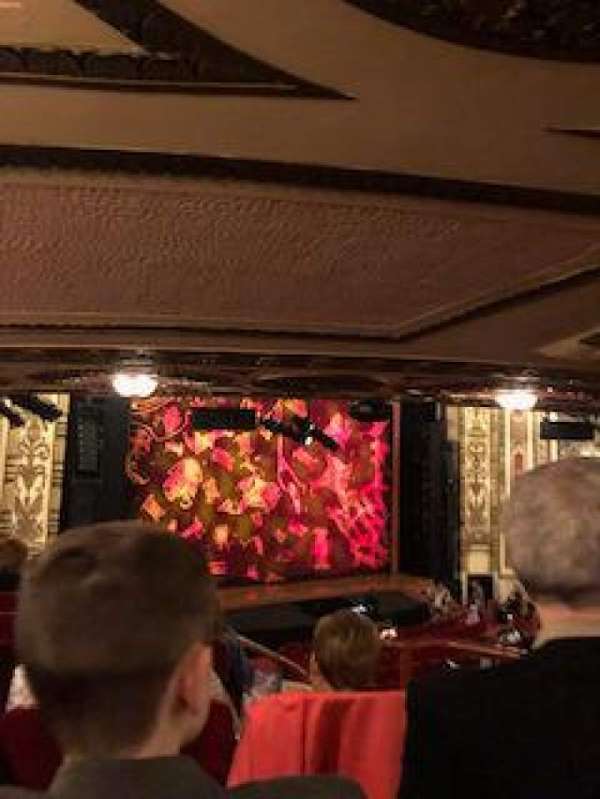 Cadillac Palace Theater, section: Dress Circle L, row: KK, seat: 9