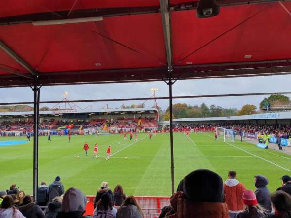 Broadfield Stadium, section: A, row: K, seat: 10