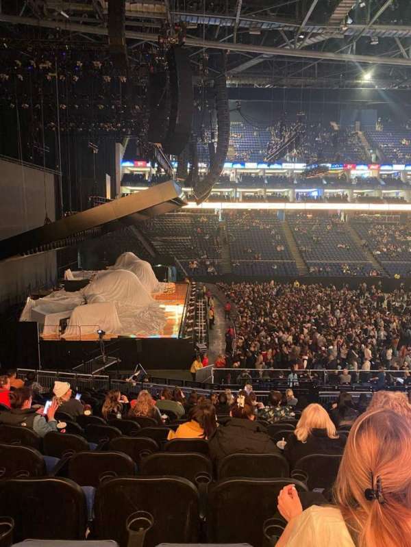 The O2, London, section: 101, row: Z, seat: 23