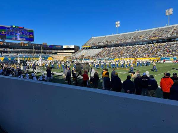 Mountaineer Field, section: 128, row: 1, seat: 125