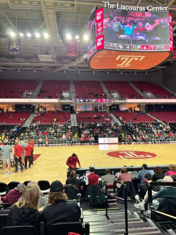 Liacouras Center, section: 104, row: H, seat: 1