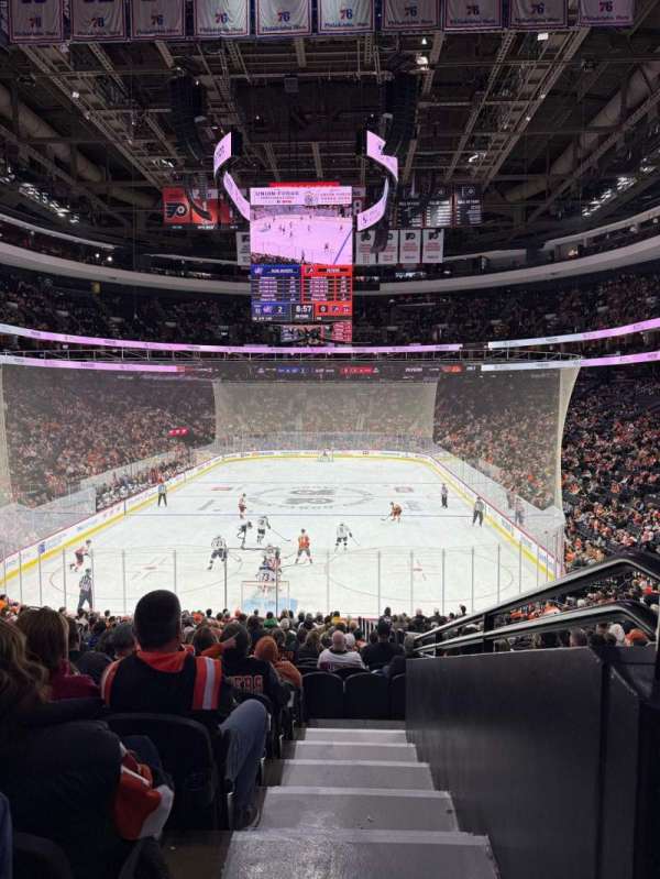 Xfinity Mobile Arena, section: 107, row: 25, seat: 17