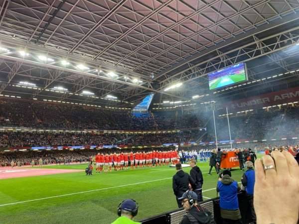 Principality Stadium, section: L11, row: 2, seat: 21