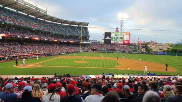 Angel Stadium, section: 124, row: Z, seat: 8