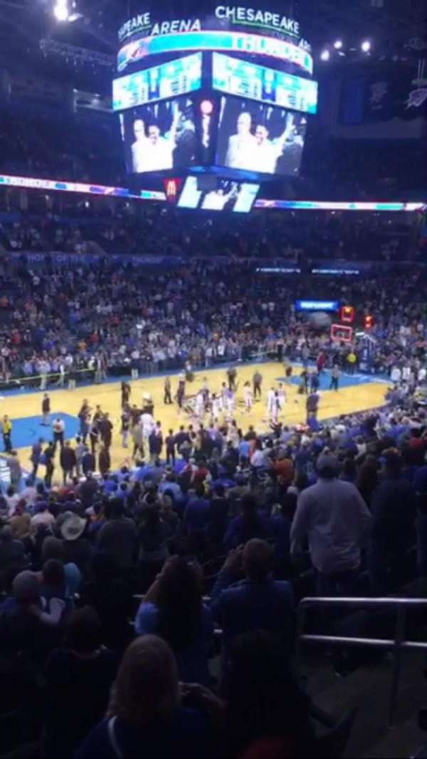 Paycom Center, section: 225, row: A, seat: 17
