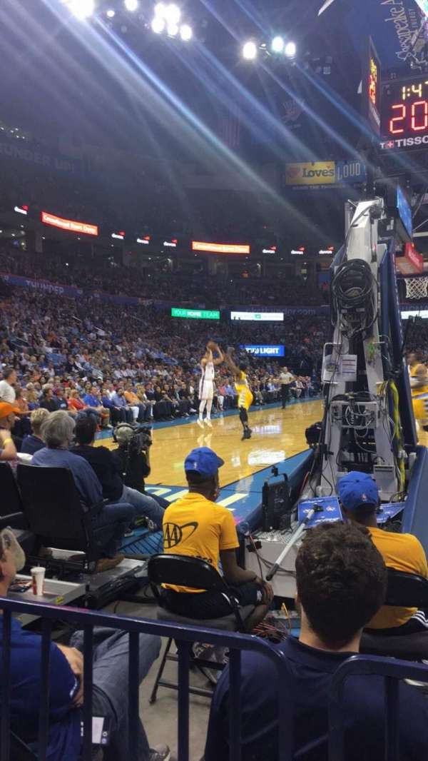 Paycom Center, section: 120, row: BB, seat: 17