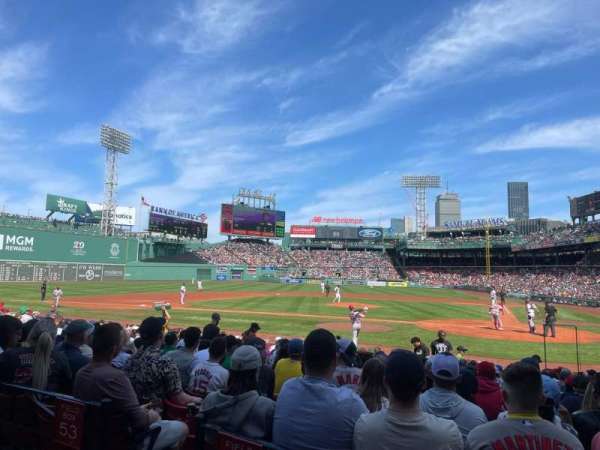 Fenway Park, section: Loge Box 139, row: 1, seat: 4