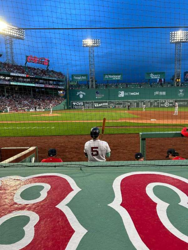 Fenway Park, section: Field Box 28, row: C, seat: 1