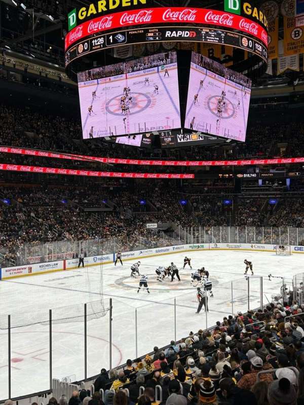 TD Garden, section: 4, row: 18, seat: 3