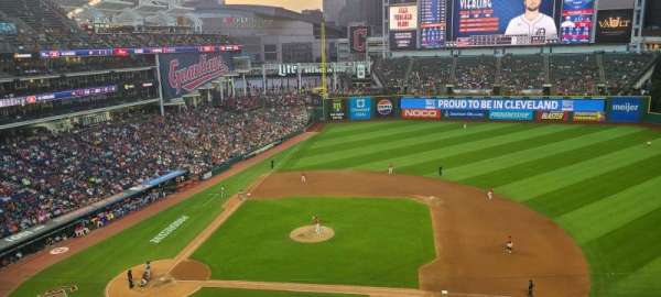 Progressive Field, section: 446, row: A, seat: 1