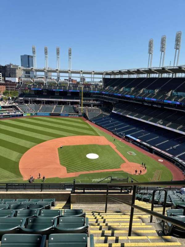 Progressive Field, section: 564, row: M, seat: 1