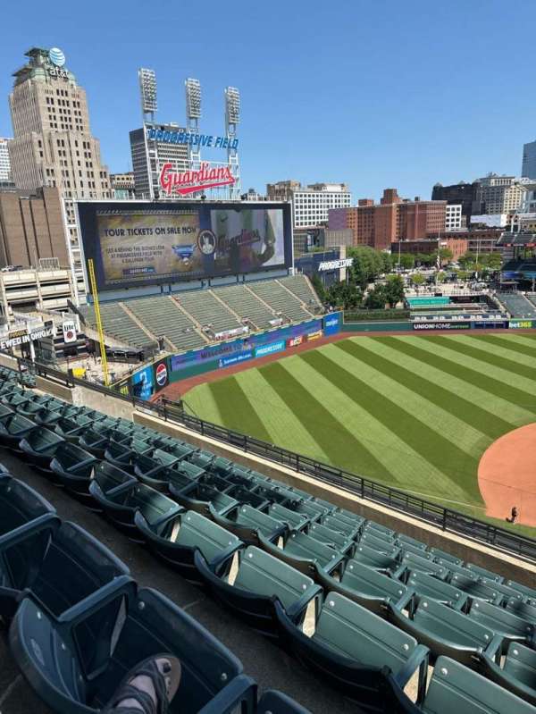 Progressive Field, section: 564, row: M, seat: 1
