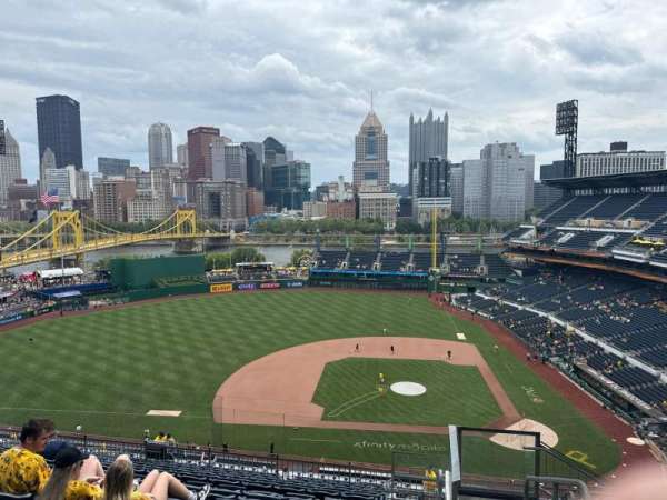 PNC Park, section: 322, row: P, seat: 1