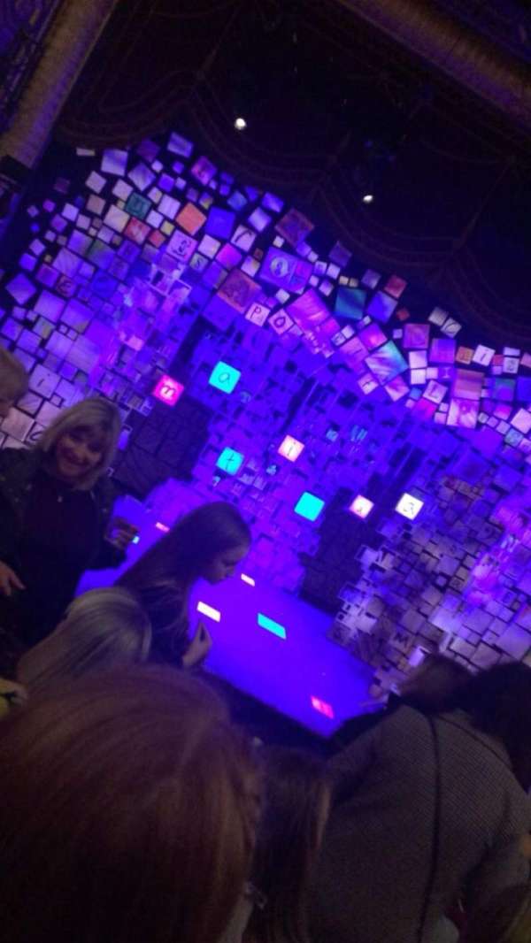 Palace Theatre, Manchester, section: Circle, row: D, seat: 20