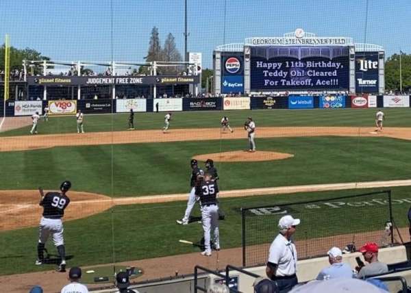 George M. Steinbrenner Field, section: 103, row: KK, seat: 8