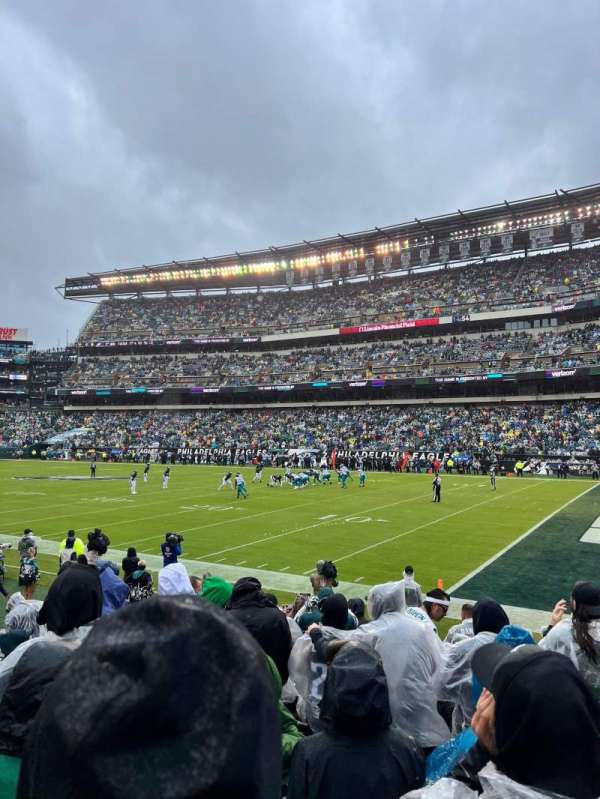Lincoln Financial Field, section: 105, row: 8, seat: 1