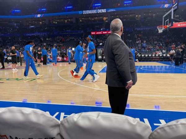 Paycom Center, section: 105, row: FL2, seat: 1