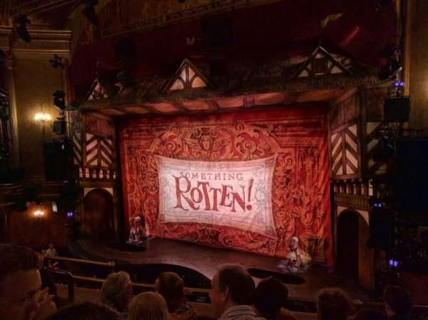 St. James Theatre, section: Mezzanine R, row: E, seat: 14
