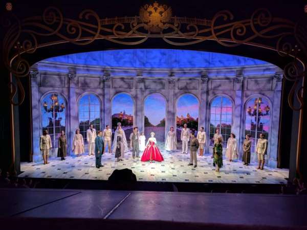 Broadhurst Theatre, section: Mezzanine C, row: A, seat: 108