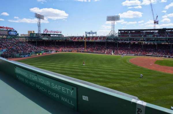 Fenway Park, section: Green Monster 4, row: 1, seat: 3-4