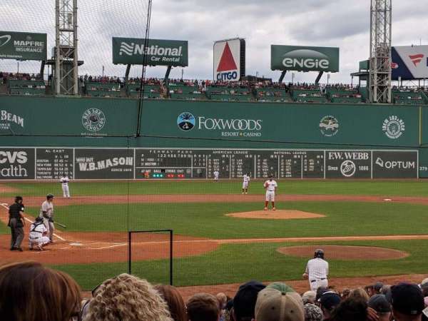 Fenway Park, section: Loge Box 125, row: BB, seat: 4