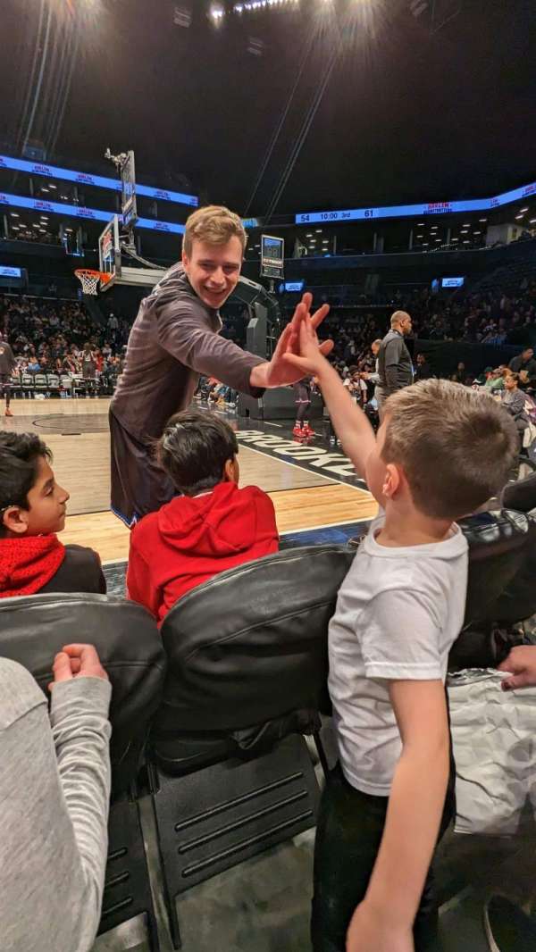 Barclays Center, section: Courtside 23, row: BB, seat: 8