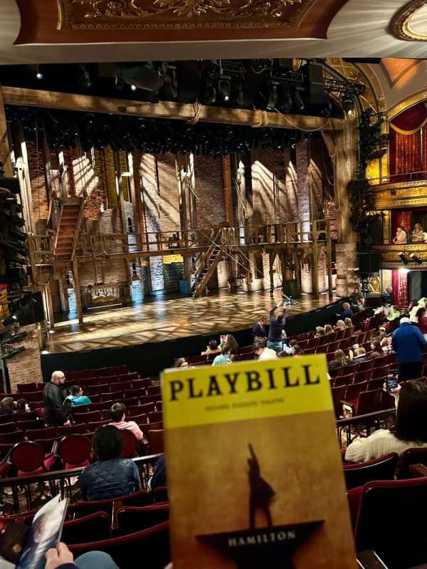 Richard Rodgers Theatre, section: Orchestra L, row: Q, seat: 21