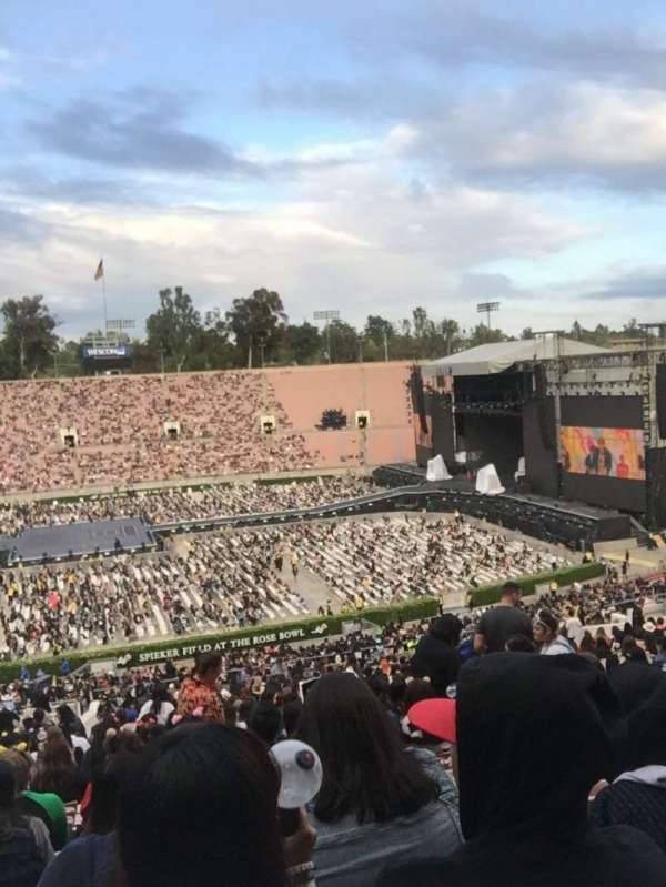 Rose Bowl, section: 18-H, row: 70, seat: 106